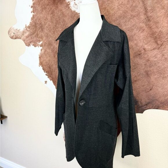 CAbi Ponte Knit Lisbon Topper Jacket Style #994 Size XS Duster One Button Coat - Picture 4 of 6
